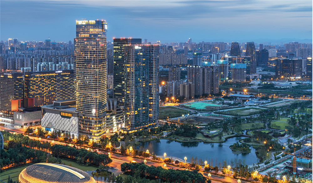 四川天府新区鸟瞰图