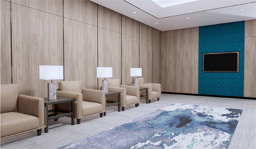 成都天府新区接待区展示效果图